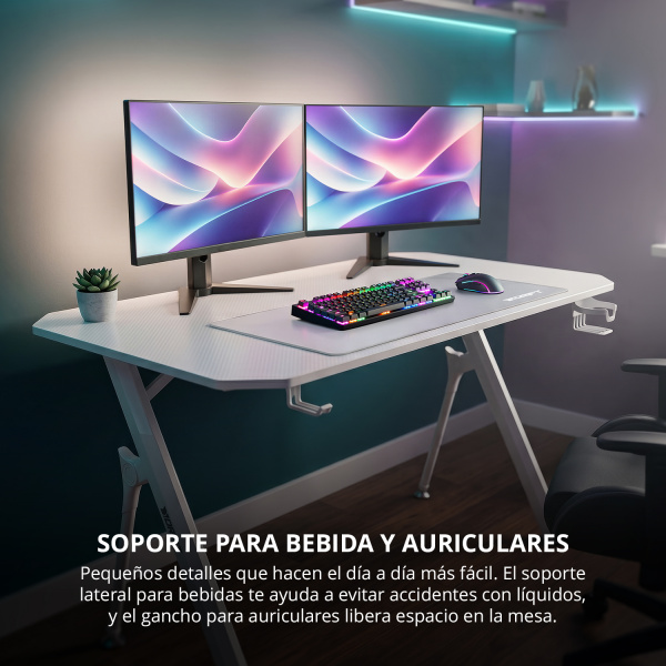 Mesa Gaming - Drift - DZ175 BLANCO - 1