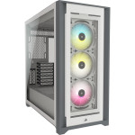 Corsair iCUE 5000X RGB Tempered Glass White Mid Tower