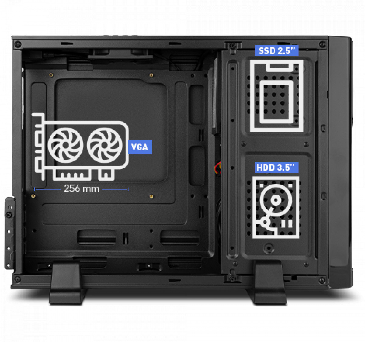 Cajas - Micro ATX / Mini ITX / fuente 500W - Nox - LITE070 - 500W