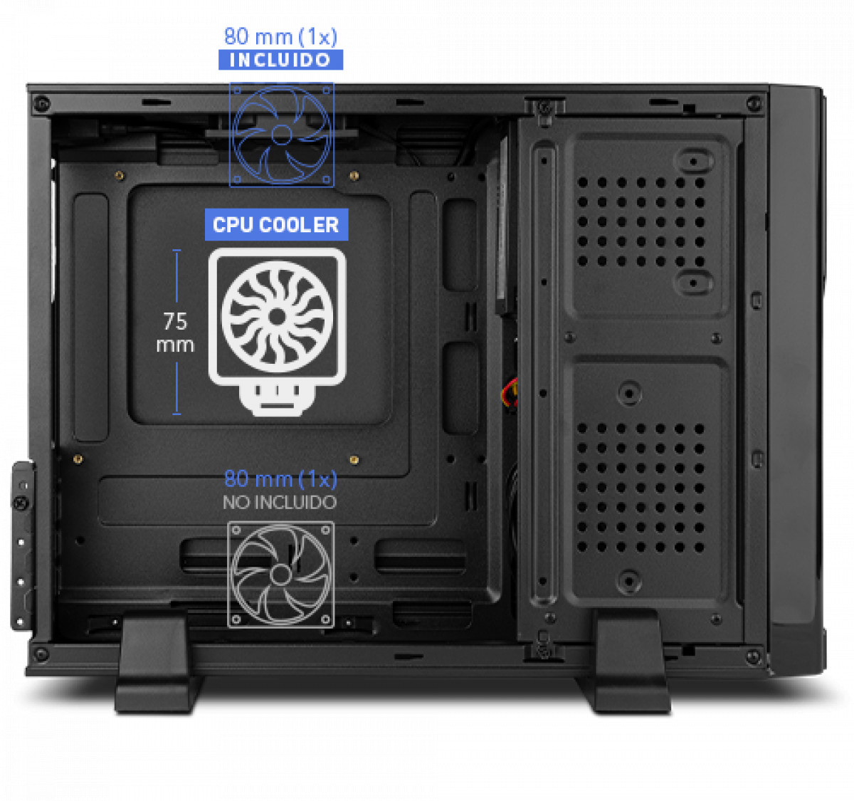 Cajas - Micro ATX / Mini ITX / fuente 500W - Nox - LITE070 - 500W