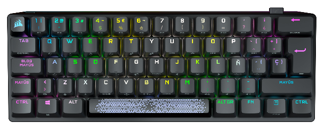 Keyboards - Wireless RGB 60% - Corsair - K70 PRO Mini