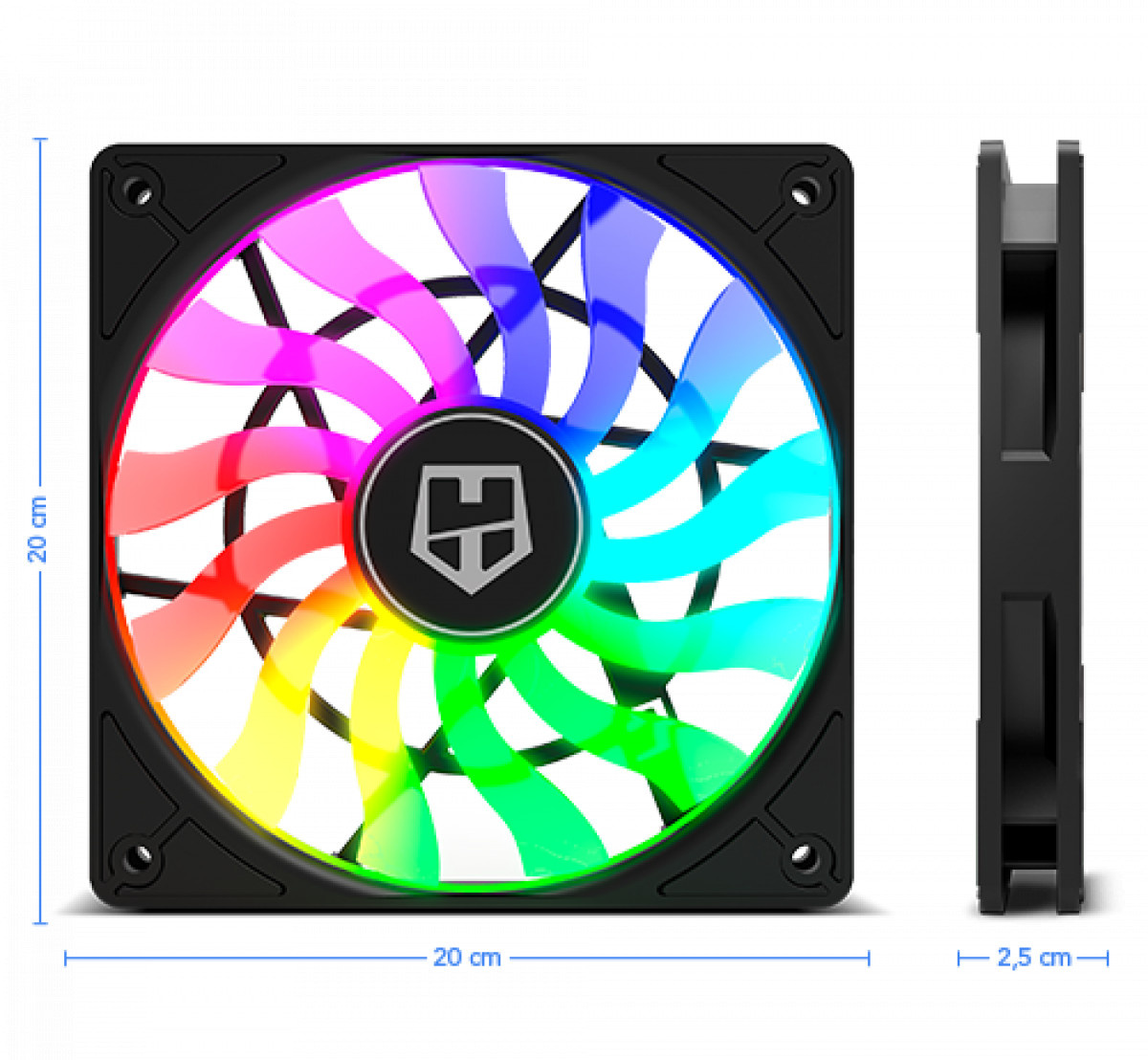 Refrigeración - 120 mm / ARGB - Nox - Hummer SLIM-FAN -RESPAWN