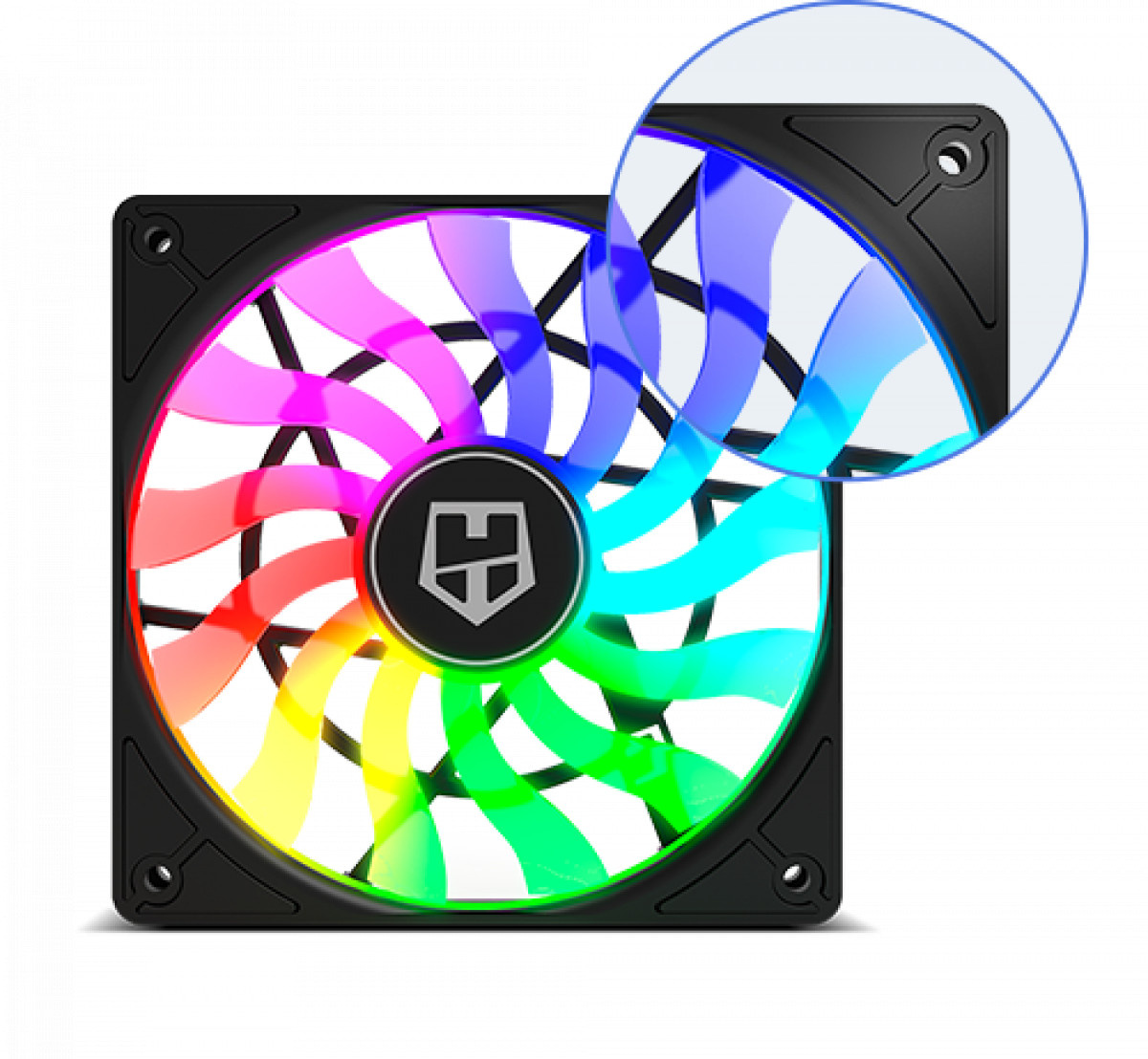 Refrigeración - 120 mm / ARGB - Nox - Hummer SLIM-FAN -RESPAWN