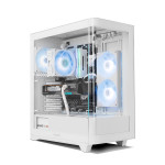 Semitorre NOX HUMMER ETHER  Cristal Curvo White