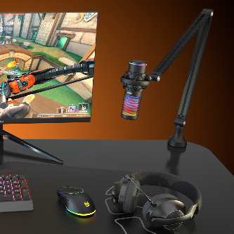 Micrófonos - micrófono streaming RGB - Krom - Kaze PRO