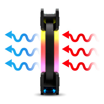 Refrigeración - 120 mm - Nox - Hummer D-FAN RGB Rainbow - respawn