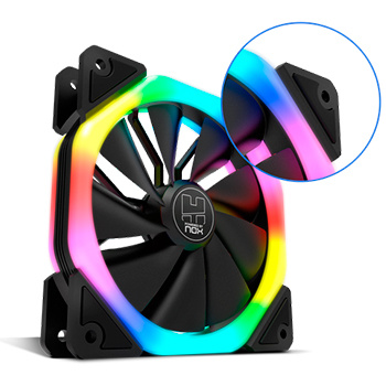 Refrigeración - 120 mm - Nox - Hummer D-FAN RGB Rainbow - respawn