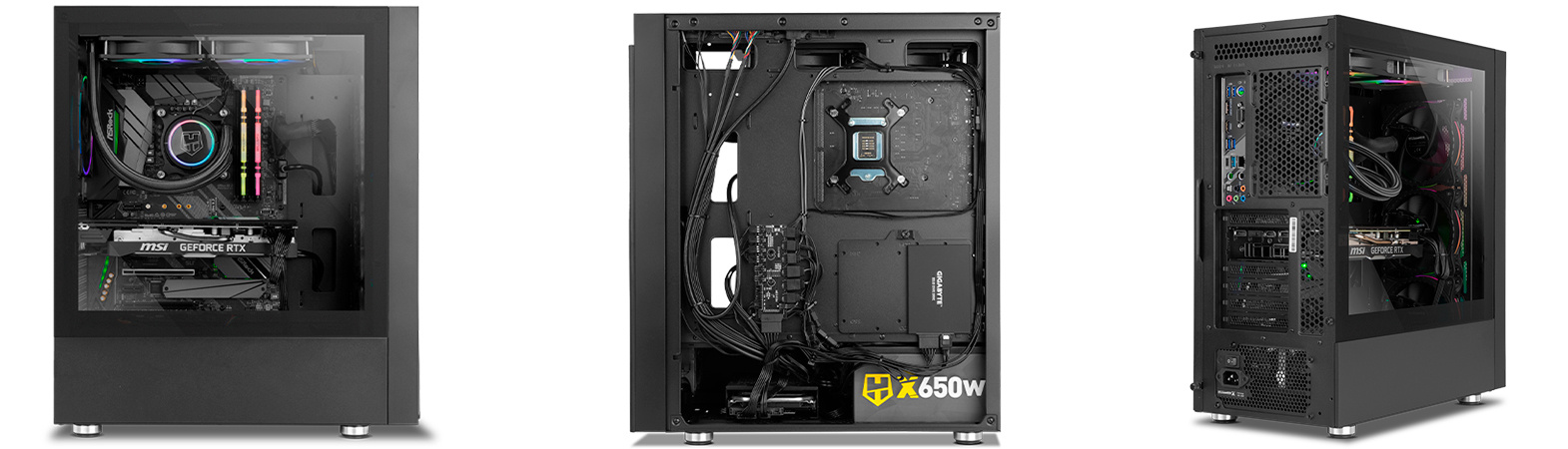 Cajas - Panel lateral cristal templado - Nox - HUmmer Blaster ARGB