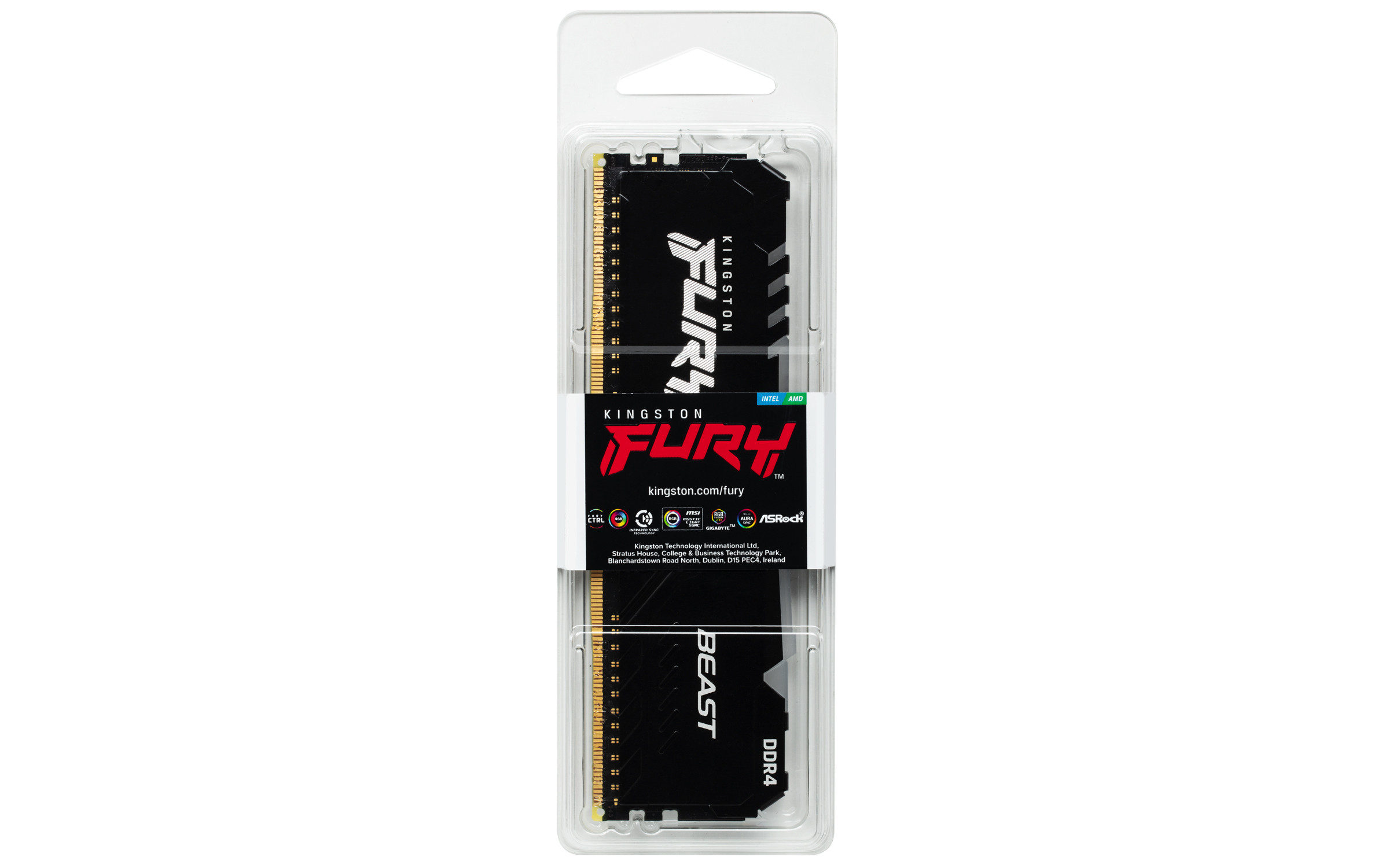 Memory Kingston FURY Beast RGB DDR4 8 GB (1 x 8 GB) 3200 MHz CL16