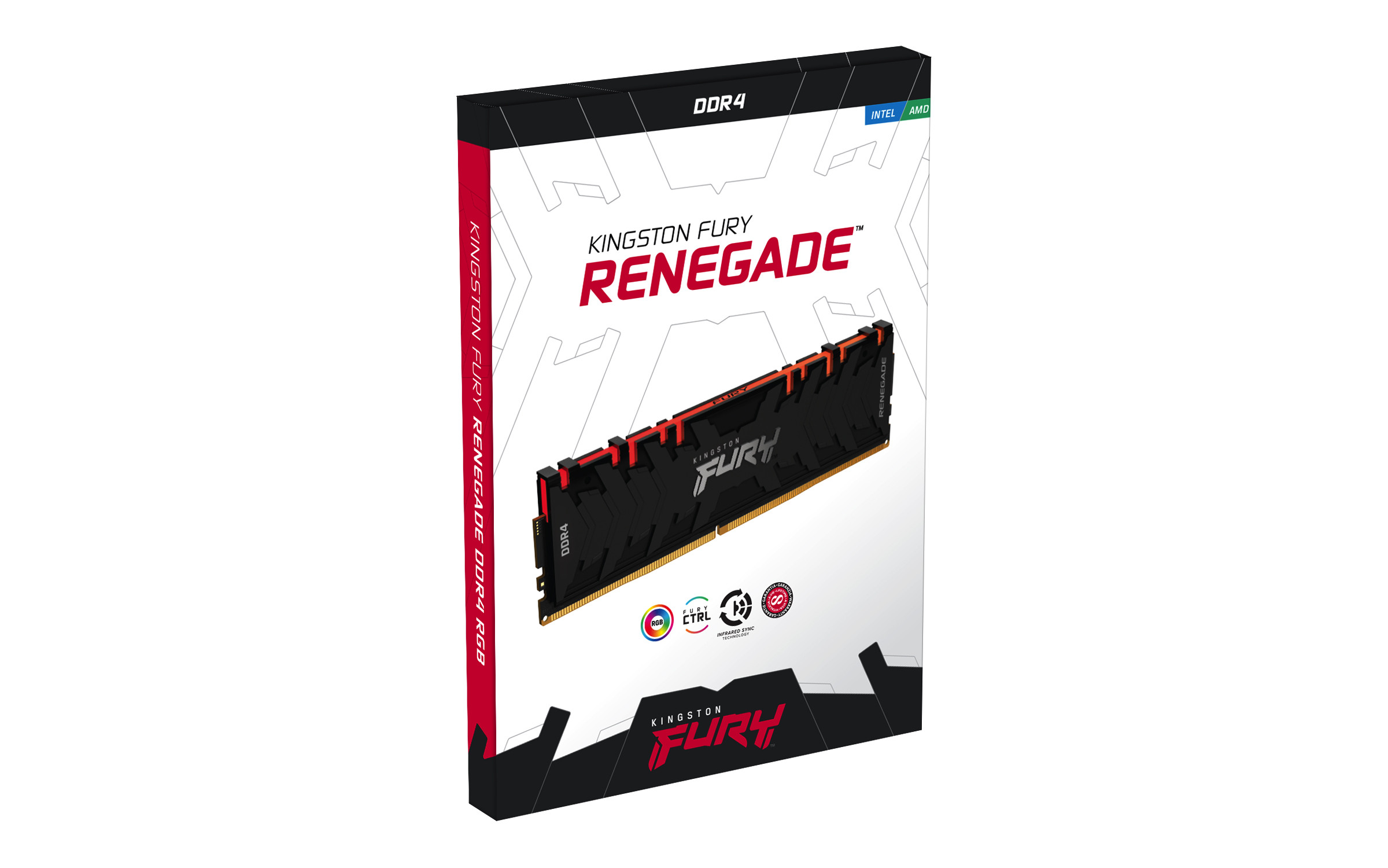 M dulo De Memoria Kingston Technology Fury Renegade RGB DDR4 16GB 