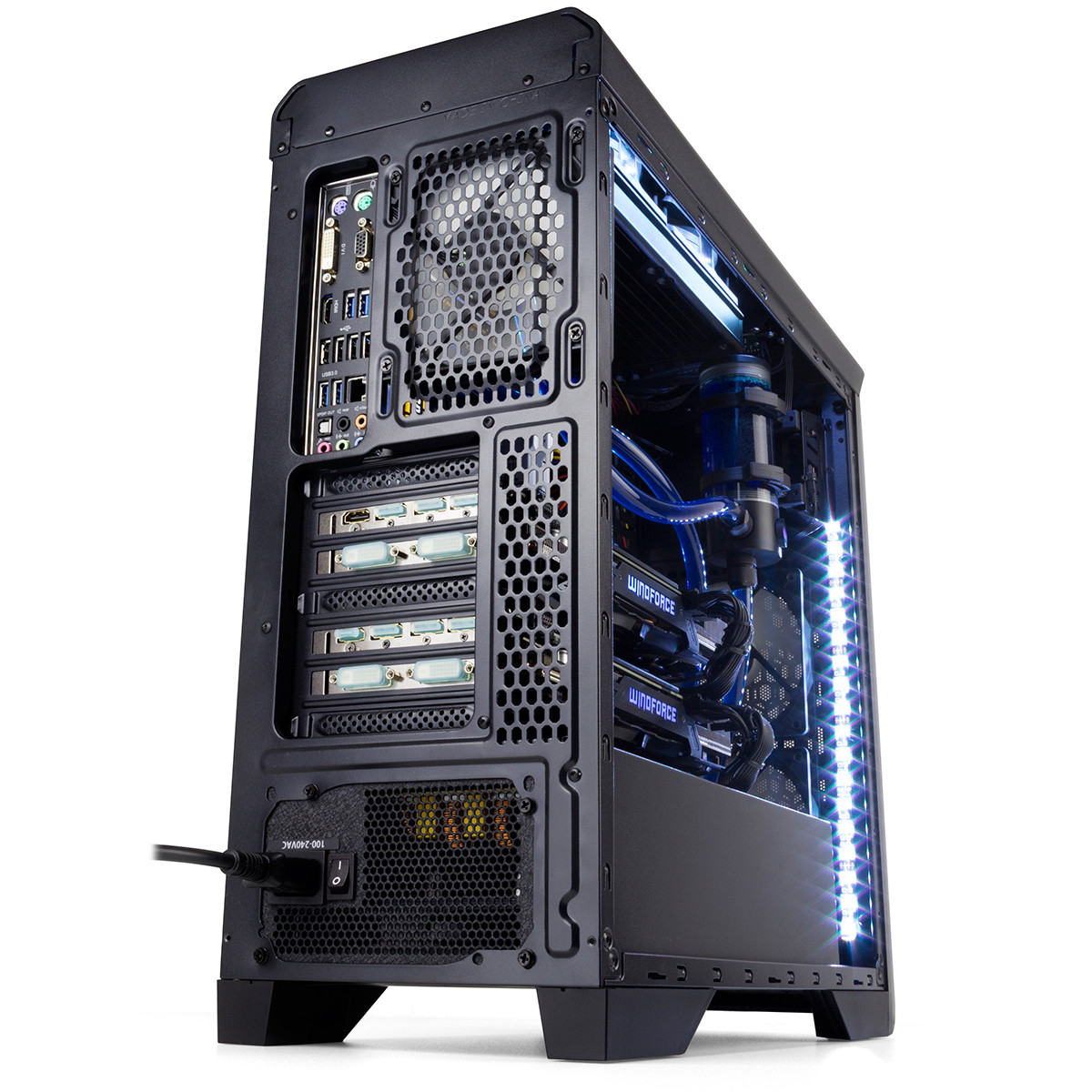 CAJA SEMITORRE/ATX NOX HUMMER ZX S/FUENTE USB3.0 NEGRA CONT.VENTILADORES
