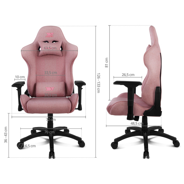 Sillas - Tela - Drift - DR190 Rosa - 18