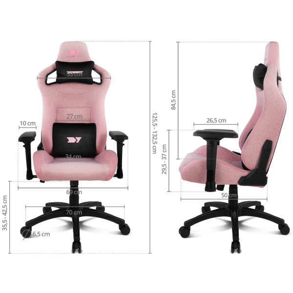Sillas - tela - Drift - DR220 Rosa - 15