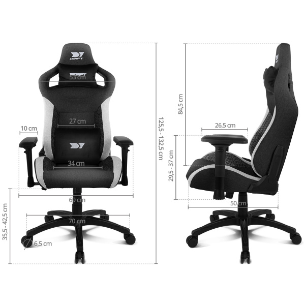 Sillas - tela - Drift - DR220 Blanco - 15