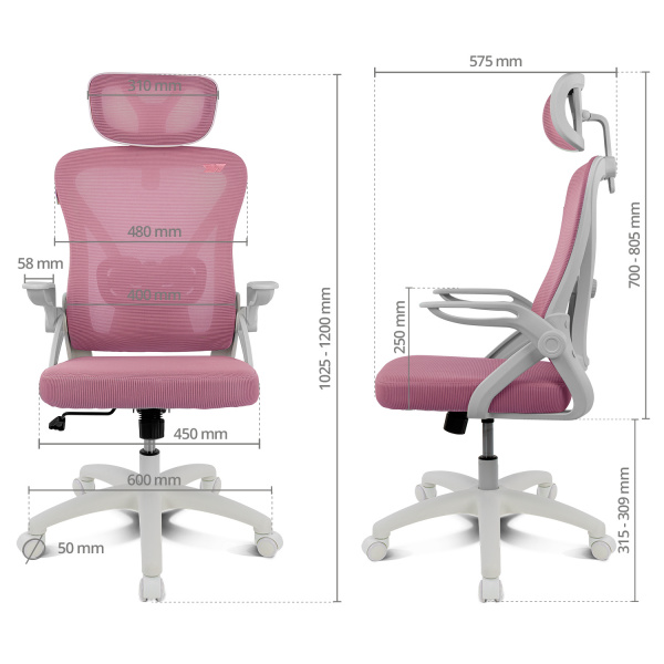 Sillas - Drift - DRAIR35 pink - 5