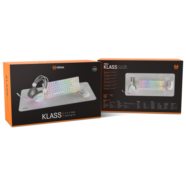Keyboards - Krom - KLASS | GAMING KIT WHITE - 12