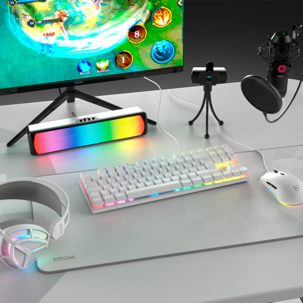 Keyboards - Krom - KLASS | GAMING KIT WHITE - 1