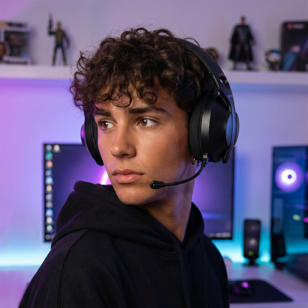 Auriculares - Wireless - Krom - Phase Black - 1