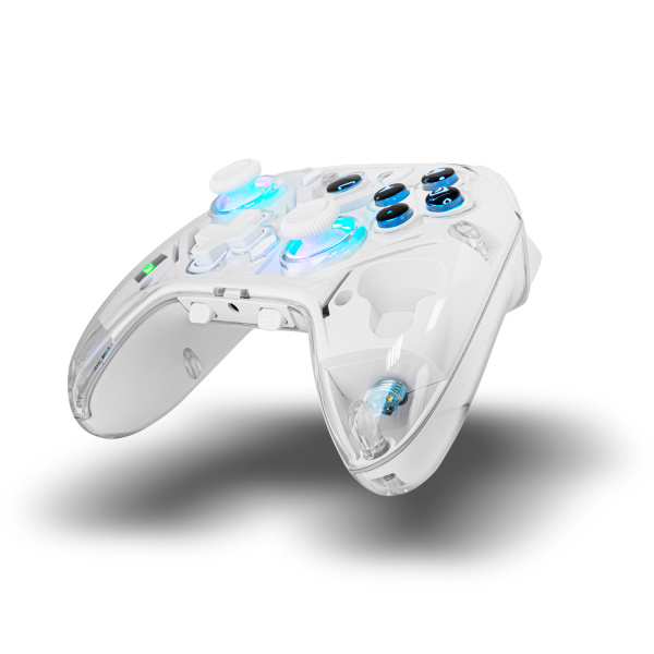 Gamepads - Krom - Gamepad gaming KROM Krystal RGB Wireless - 3