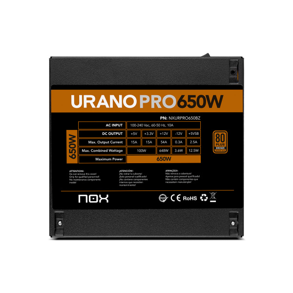 Fuentes - 80 PLUS Bronze - Nox - Urano PRO 650W Bronze - 2