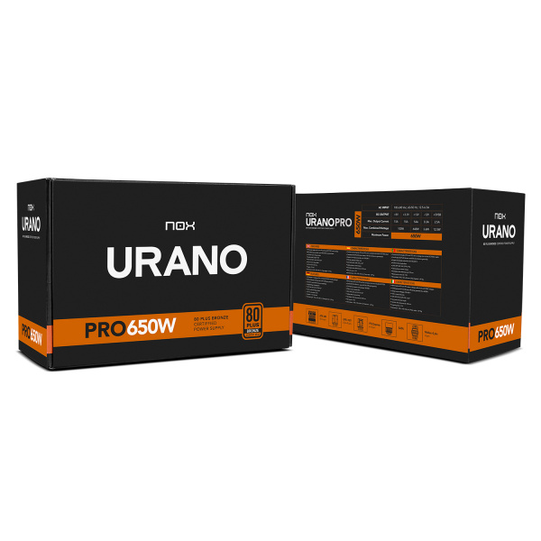 Fuentes - 80 PLUS Bronze - Nox - Urano PRO 650W Bronze - 10
