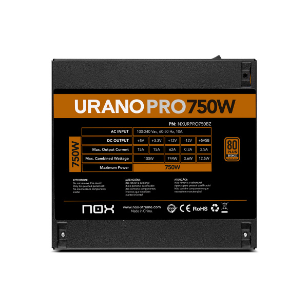 Fuentes - 80 PLUS Bronze - Nox - Urano PRO 750W Bronze - 4