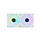 Kit x3 fans ARGB Magnético NOX Hummer PRO LINK Blanco